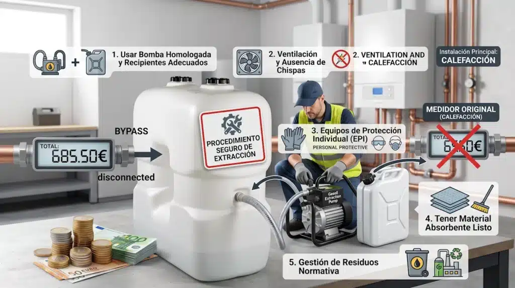 Como extraer gasoil